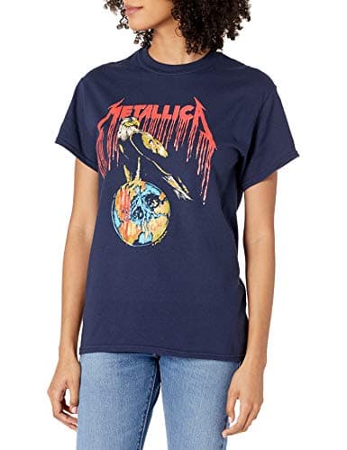 Metallica mens Metallica Limited Edition Eagle '94 Tour T-shirt T Shirt, Navy Blue, Large US