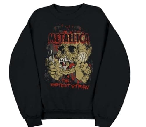 Felpa Metallica Shortest Straw: Recensione Onesta del Crewneck Ufficiale