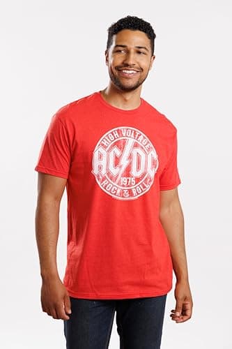 ACDC Heavy Metal Rock Band High Voltage Rock & Roll Adult T-Shirt Tee