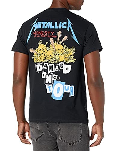 Metallica Men's Damage Inc Tour T-Shirt, Black, X-Large