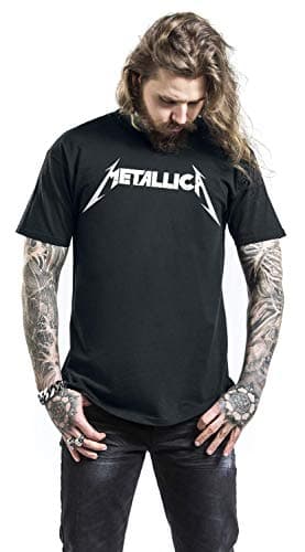 Metallica Men's Master of Puppets Photo (Back Print) Slim Fit T-Shirt Large Black