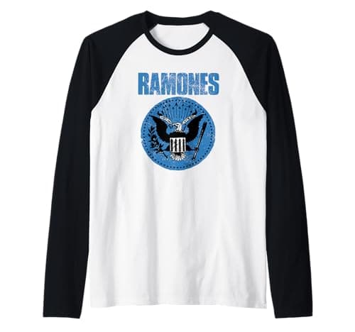 Ramones Blue Seal Raglan Baseball Tee