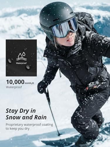 CAMEL CROWN Womens Waterproof Ski Jacket 3-in-1 Windbreaker Winter Coat Fleece Inner for Rain Snow Outdoor Hiking