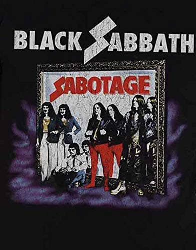Black Sabbath 'Sabotage Distressed' T-Shirt (large)