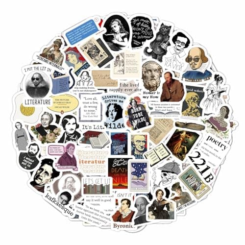 100 Pegatinas de Literatura para Botella y Portátil – Análisis Completo