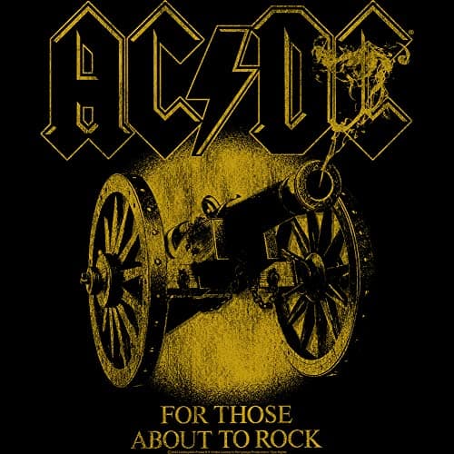ACDC T Shirt for Those About to Rock Adult 3/4 Raglan Baseball Tee Red Sleeve T Shirts Graphic Tees