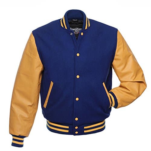 Stewart & Strauss Varsity Letterman Jacket Review — Royal Blue Wool & Gold Leather