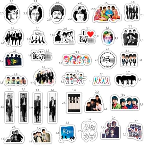 BulbaCraft 35 Pcs The Beatle Stickers for Adults, The Beatle Gifts, The Beatle Memorabilia and Gifts, The Beatle Merch, The Beatle Products, Sticker for The Beatle Mug