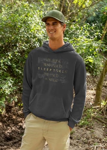 Sleep Token Hoodie for Men & Women Front & Back Print Arcadia Black Hooded Fleece Pullover Sweatshirt