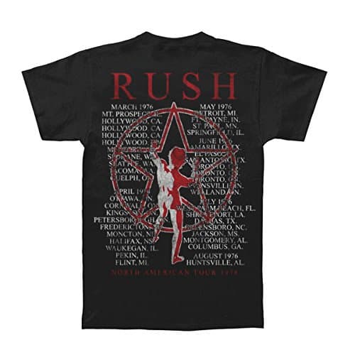 Cyberteez Rush 2112 Tour 1976 Men's T-Shirt (XL) Black
