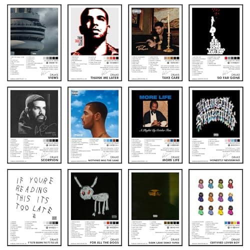 Drake Music Posters Review – 12-Pack Album Wall Art Tested