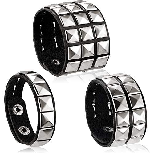 Hicarer Pulsera Punk – Análisis Completo del Set de 3 Brazaletes Studded