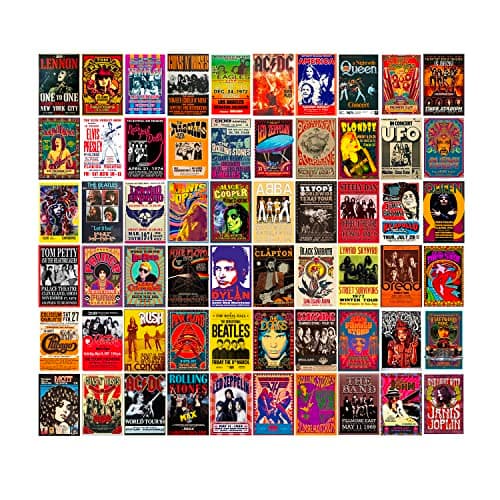 WOONKIT Rock Band Posters Review – 60 Vintage Concert Prints Worth It?