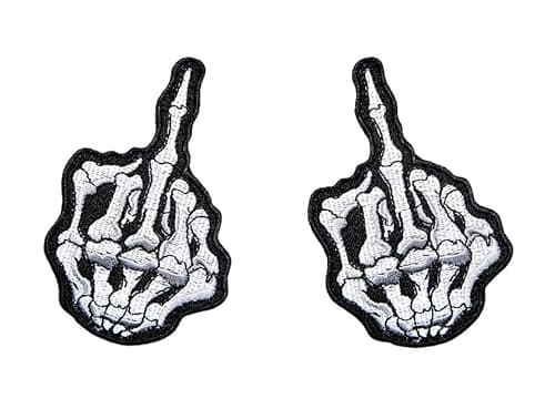 Antrix Skeleton Middle Finger Patches Review: Heavy-Duty Embroidery Tested